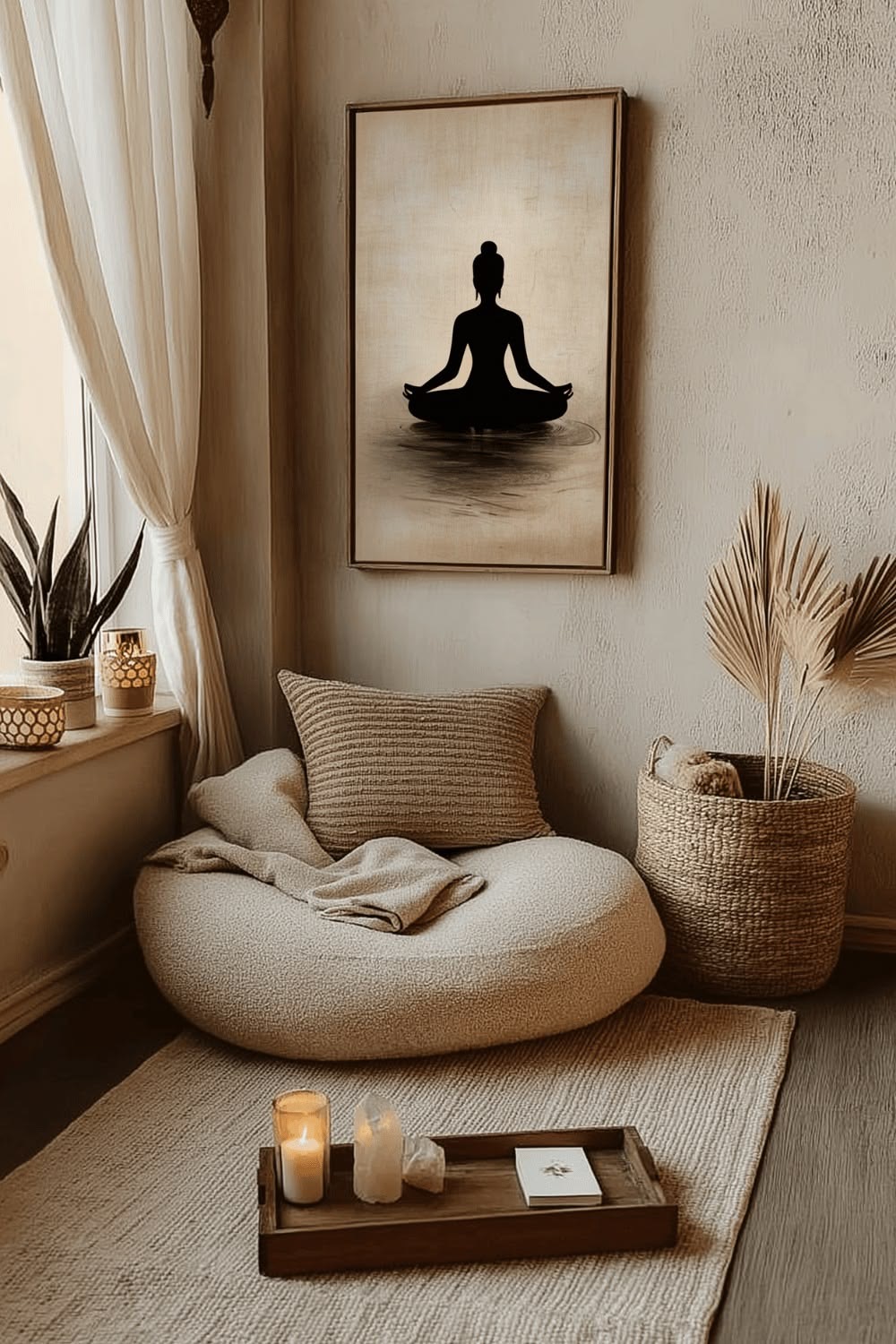A quiet reading corner in soft light